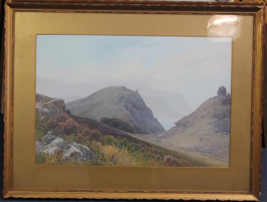 Frederick John Widgery (1861-1942) Moorland scenes, 14 x 21in.